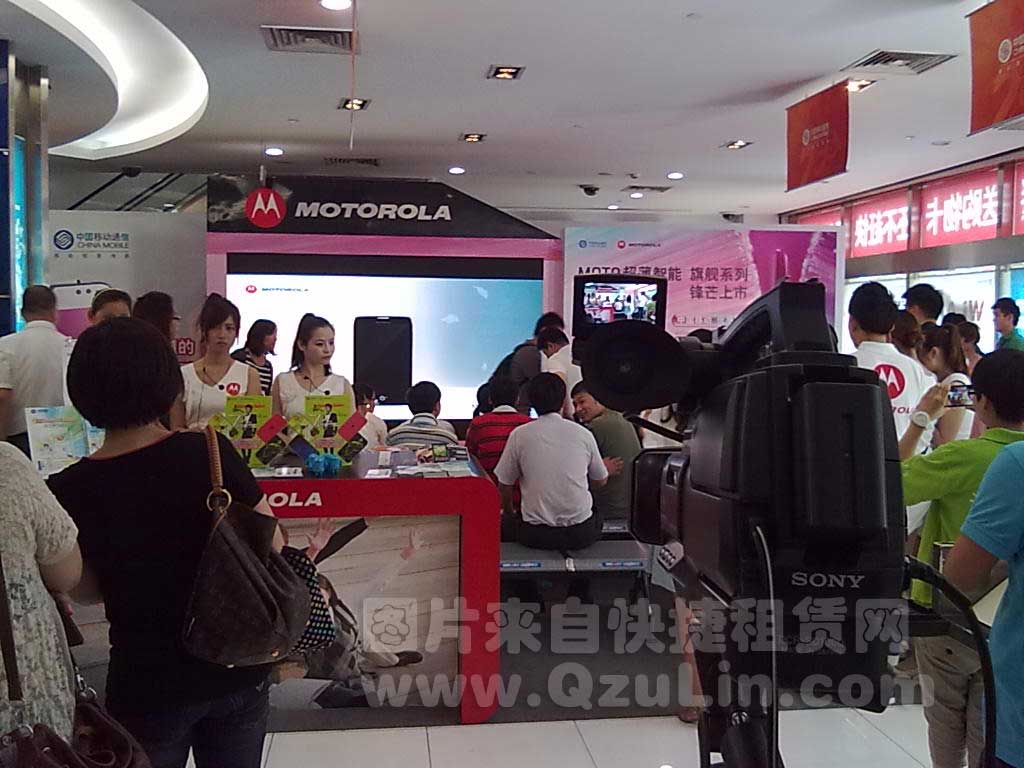 快捷租賃現(xiàn)場案例：摩托新品發(fā)布會現(xiàn)場3